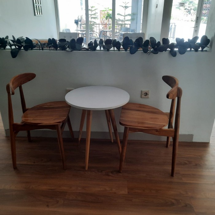 meja hpl kursi jati paket lengkap