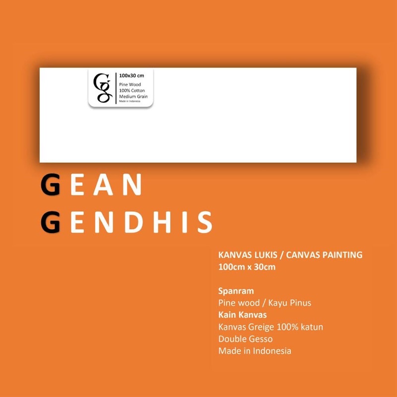 

KANVAS LUKIS 100x30 cm | CANVAS PAINTING | Gean Gendhis