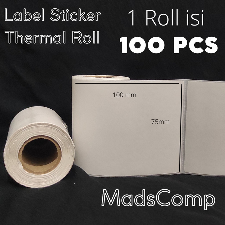 

THERMAL STIKER LABEL 75X100 MM ISI 100 PCS STIKER