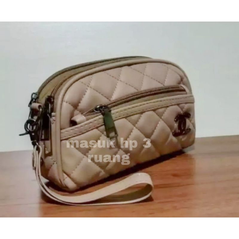 DOMPET WANITA 3 RUANG ELLEN MULTIFUNGSI