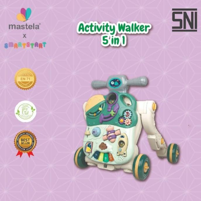 Mastela Baby Walker 5 in 1 Activity Push Walker 9851