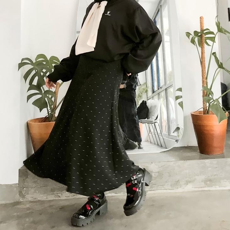 WKK.10De22ᴴ ‑ YEJI SKIRT POLKA  / HIGHWEIST / POLKA KECIL /(WAJIB BACA DESKRIPSI PRODUK)