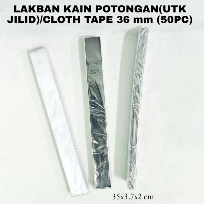 

PRO Lakban Kain Potongan 36mm (Utk Jilid) / Cloth Tape (50pc)