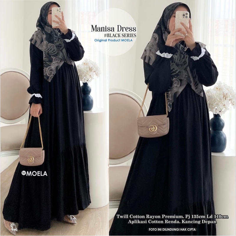 [serba dress hitam] Biumi dress/ luiry/ lose / luisis/ lines midi/ sine midi/ citam midi/RUMPI MIDI/