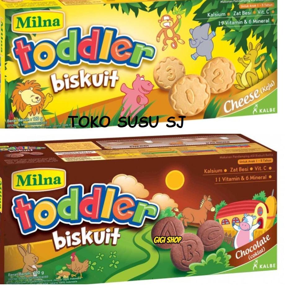 ❤[PROMO ⚡ALE]❤ MILNA TODDLER BISKUIT COKLAT 110 GR / MILNA TODDLER KEJU 110 GR/KINDER biskuit