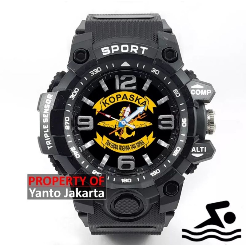 JAM TANGAN SPORT PRIA LOGO KOPASKA