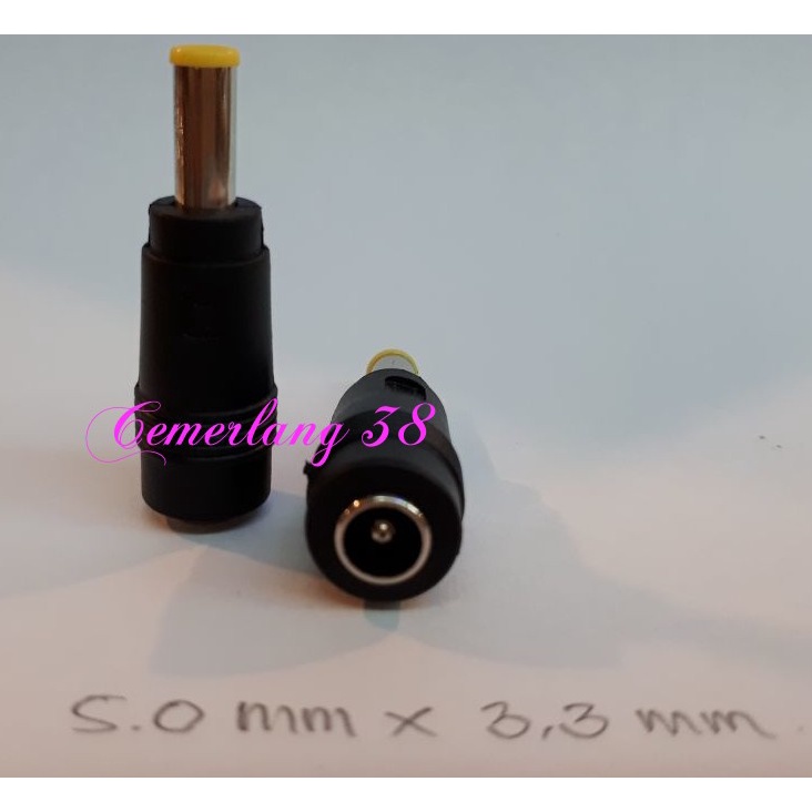 5 mm * 3.3 mm Sambungan Jack DC Female to Male Over Connector Jack DC