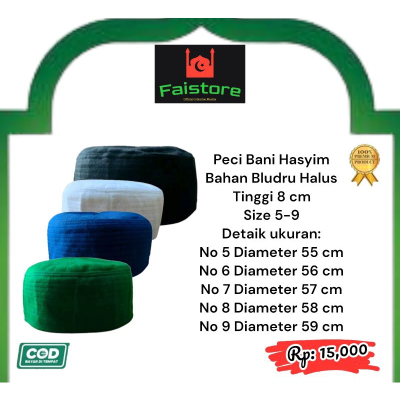 Peci Bani Hasyim Peci Habib Peci Bludru Peci Bani Hasim