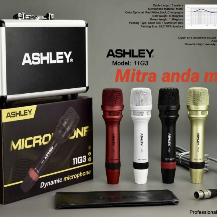 mic microphone cable kabel ashley 11g3