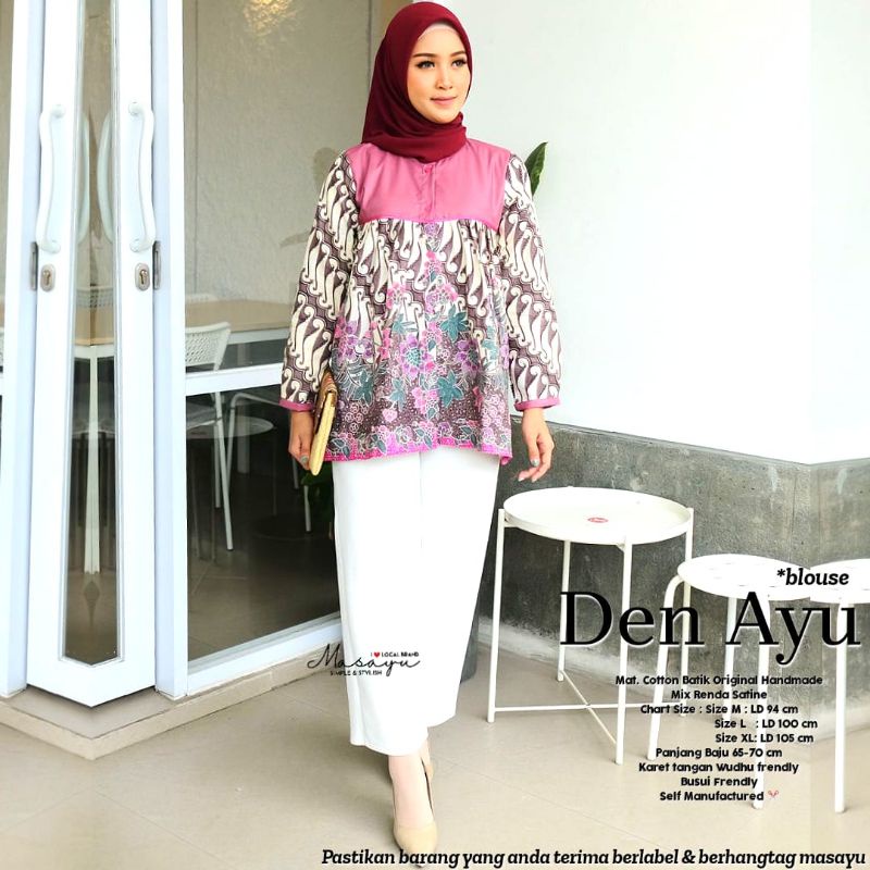 Atasan Batik Den Ayu Batik Solo Tuman