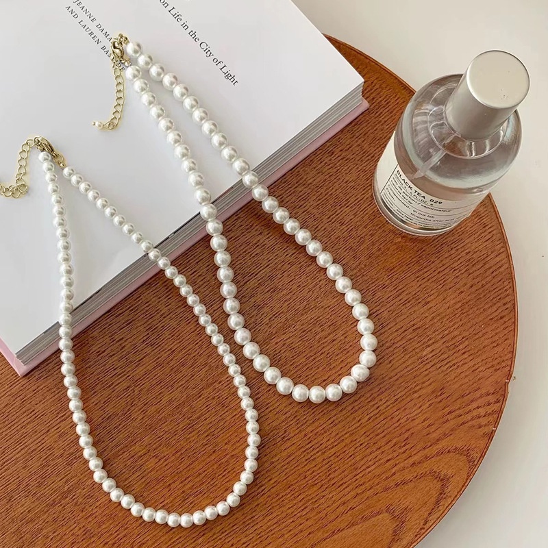 【COD】Kalung Wanita Korea Mutiara Retro Wanita PuithTemperamen Sederhana Korea Fashion Kalung Mutiara Gaya Simple Accessories Jewelry Import -FA