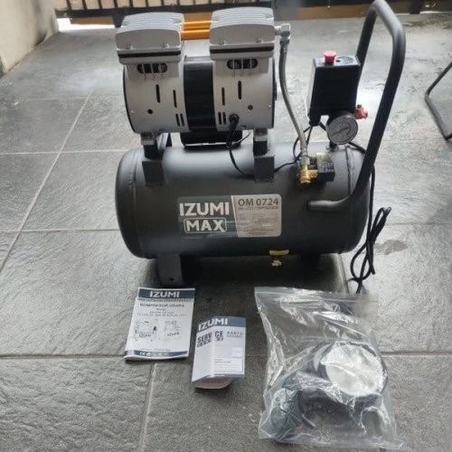 Mesin Compressor Oilless Kompresor oil-less angin 3/4HP 24L Izumi Jpn