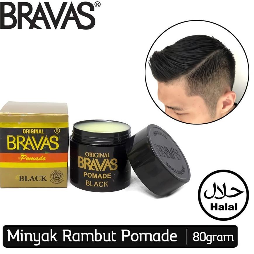 ↛ BRAVAS POMADE BRILLIANTINE MINYAK RAMBUT ORIGINAL ま