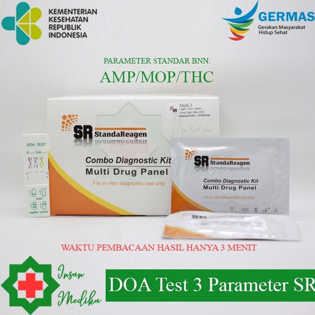 Tes Narkoba- 3 Parameter Merek SR Isi 25