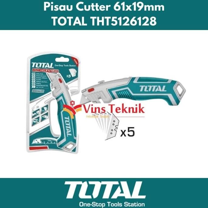 

Utility Knife Pisau cuter cutter TOTAL THT5126128