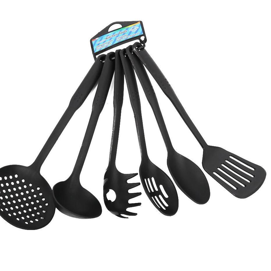 SPECIAL PRICE HOVELSHOP Spatula Set Peralatan Masak Dapur Sutil Sendok Sayur Plastik Tahan Panas ❅ 8