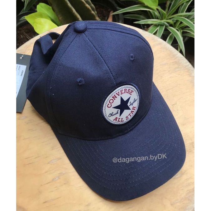 Topi Converse Cap Original 100% Biru Navy