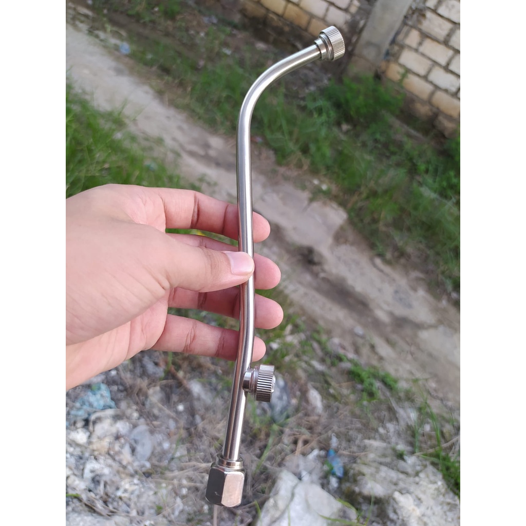 Nozzle Sprayer 2 Mata Super Kabut - Nozel Spuyer Elektrik Stainless
