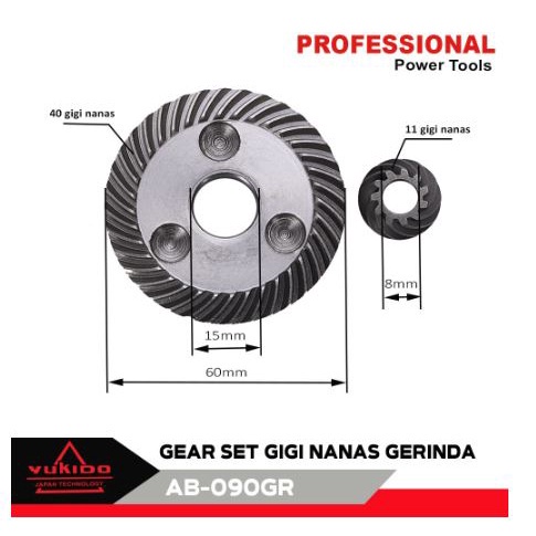 GEAR GIGI NANAS GRENDA SET GEAR GIGI GERINDA MAKTEC MT 90 91 GIR GIGI NANAS SPAREPART GERINDA