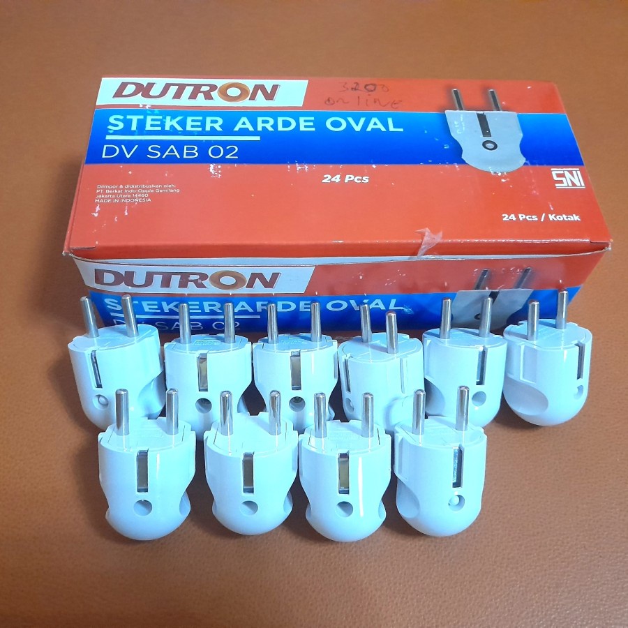 STEKER ARDE BULAT SAHPPHIRE OVAL PIN KUNINGAN
