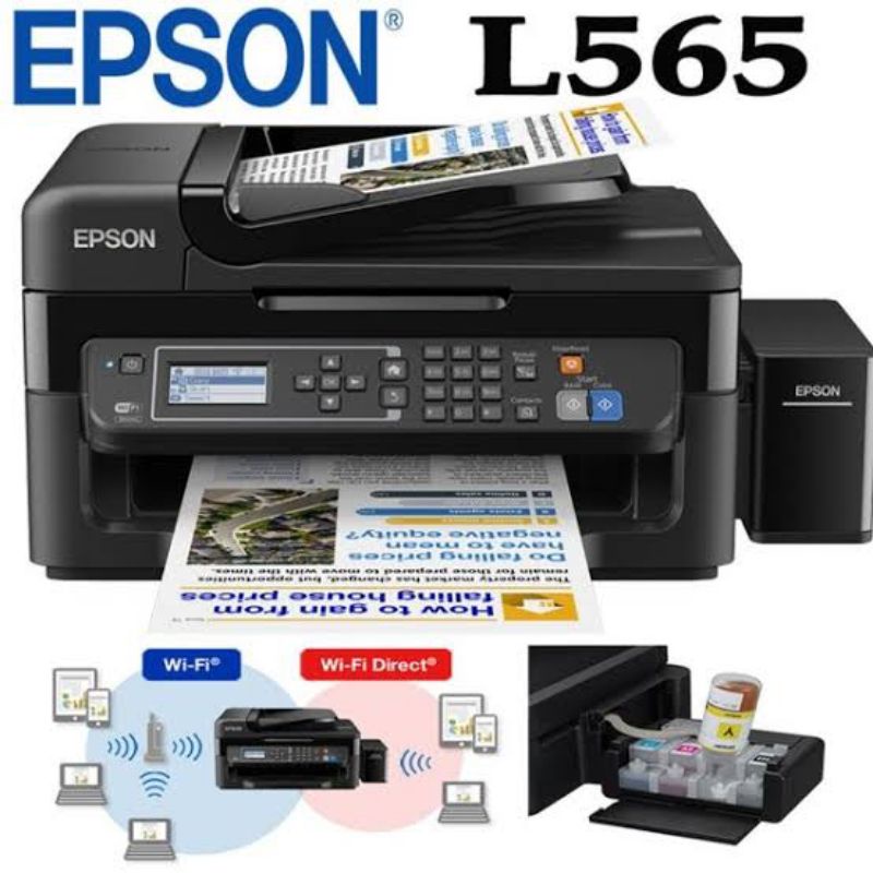 Printer Epson L565 ADF Wifi L 565 Normal