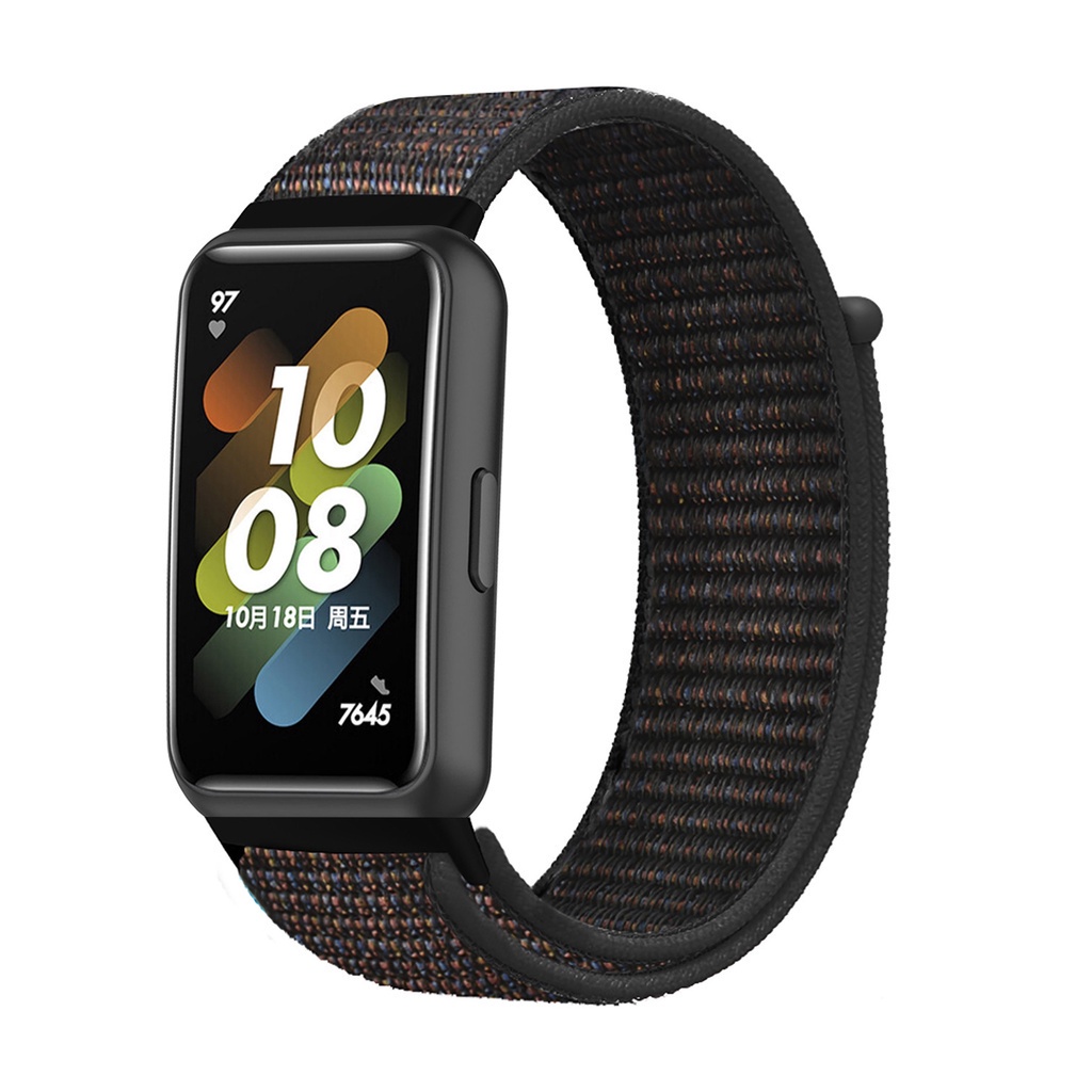 Huawei Band 7 Strap bahan nilon untuk Huawei Band Velcro Adjustable Strap