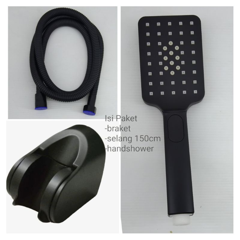 PAKET HEMAT HAND SHOWER+BRACKET+SELANG 150CM