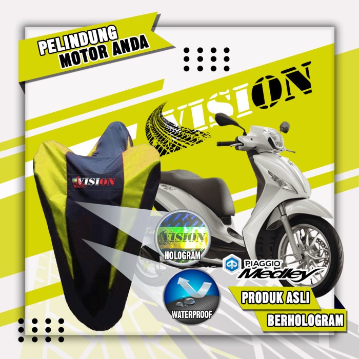 COVER MOTOR SARUNG MOTOR PIAGGIO MEDLEY VESPA ORIGINAL VISION