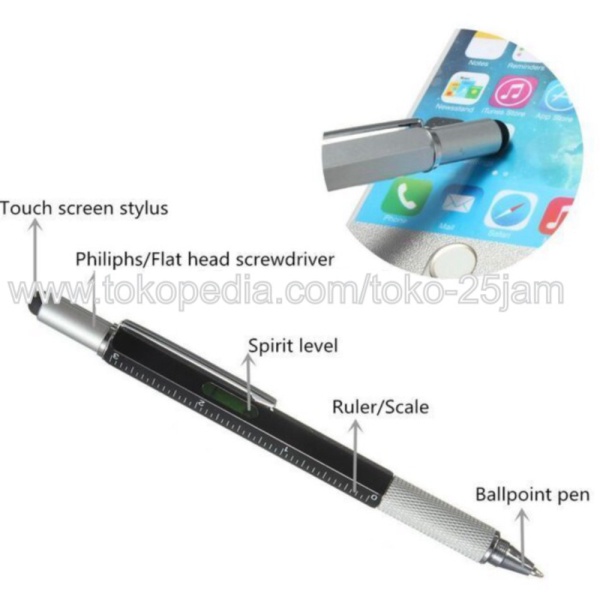 

Unik Pulpen in penggaris keren tebal obeng - 7 Hitam 1 tintaDLL Limited