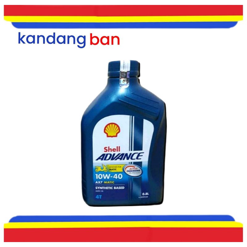 OLI SHELL ADVANCE MATIC AX7 , 10W-40 , 0.8 LTR FOR ALL MATIC, BARANG ASLI (100% ORIGINAL)