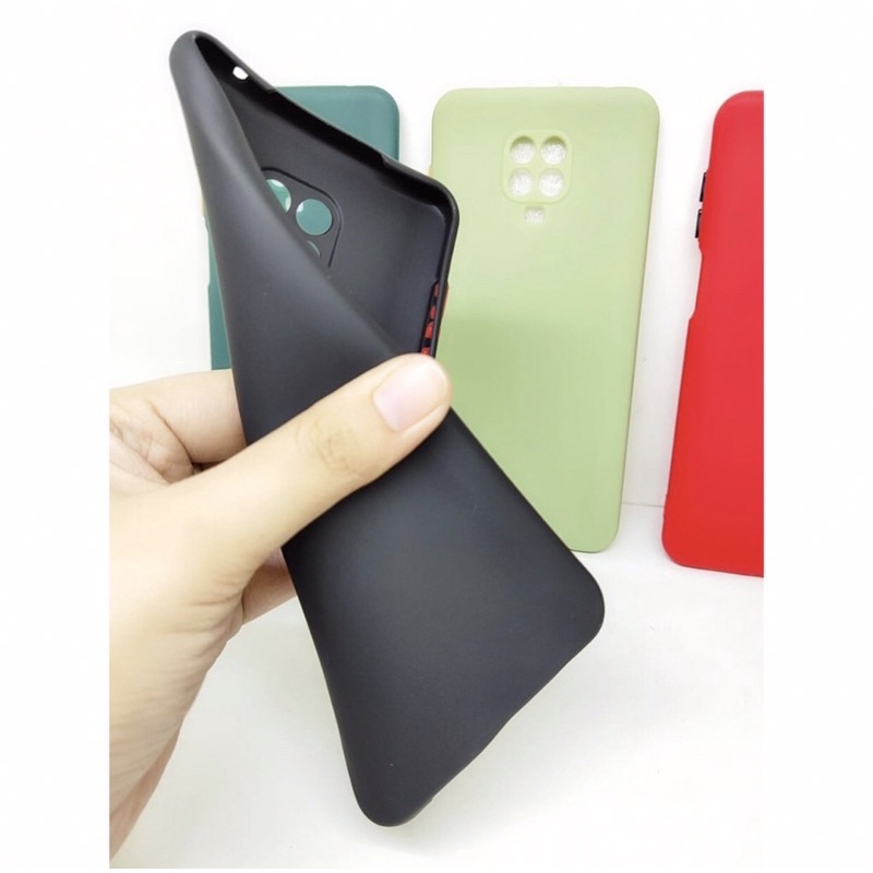 Case candy Xiaoami Redmi note 9 Pro - Softcase TPU Macaraon Protective Camera Button Colour - UA