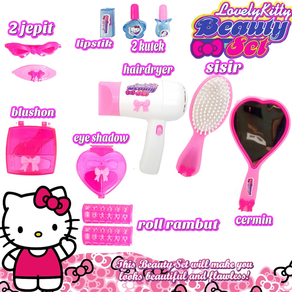 Mainan Anak Alat Make Up/ Make Up Set Toys/ Hair Set Toys Karakter 9693