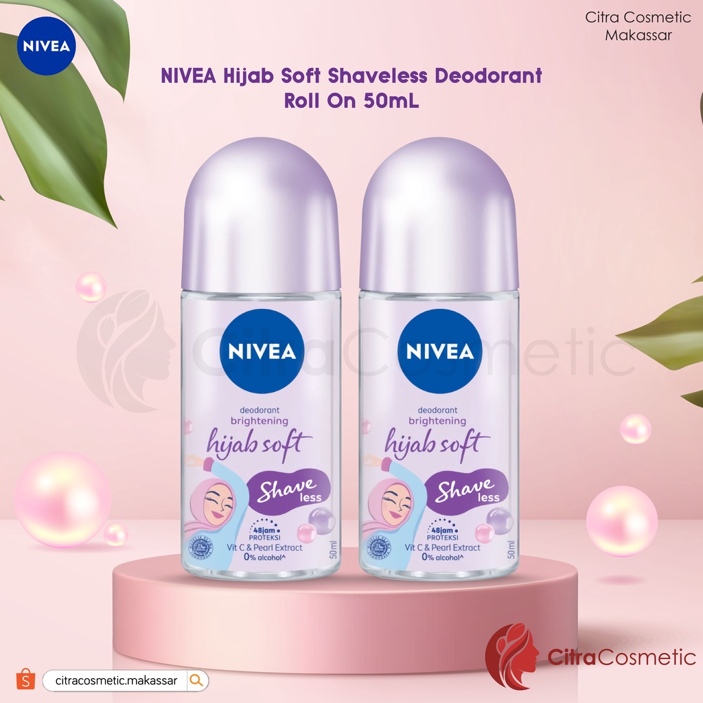 Nivea Deo Roll On Shave Less Hijab Soft 50 Ml