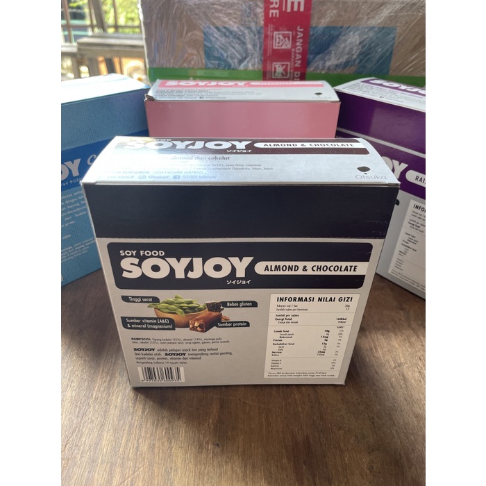 

[new] SOY FOOD SOYJOY ALMOND DAN CHOCOLATE 1 BOX isi 12 bar