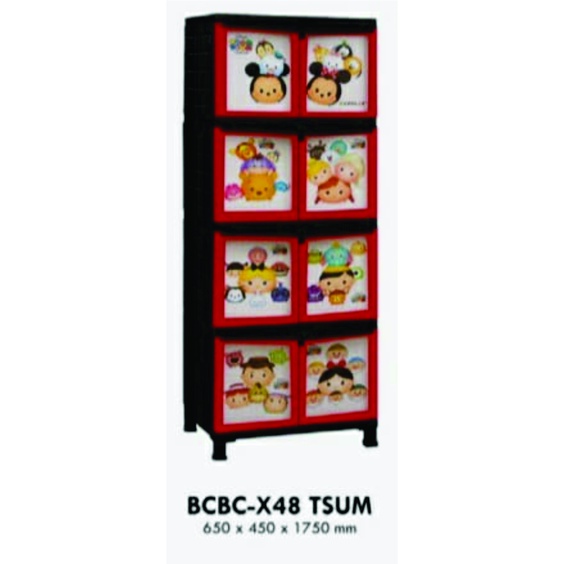 NAPOLLY LEMARI PAKAIAN PLASTIK CABINET BCBC-X48 TSUM BATAM ONLY