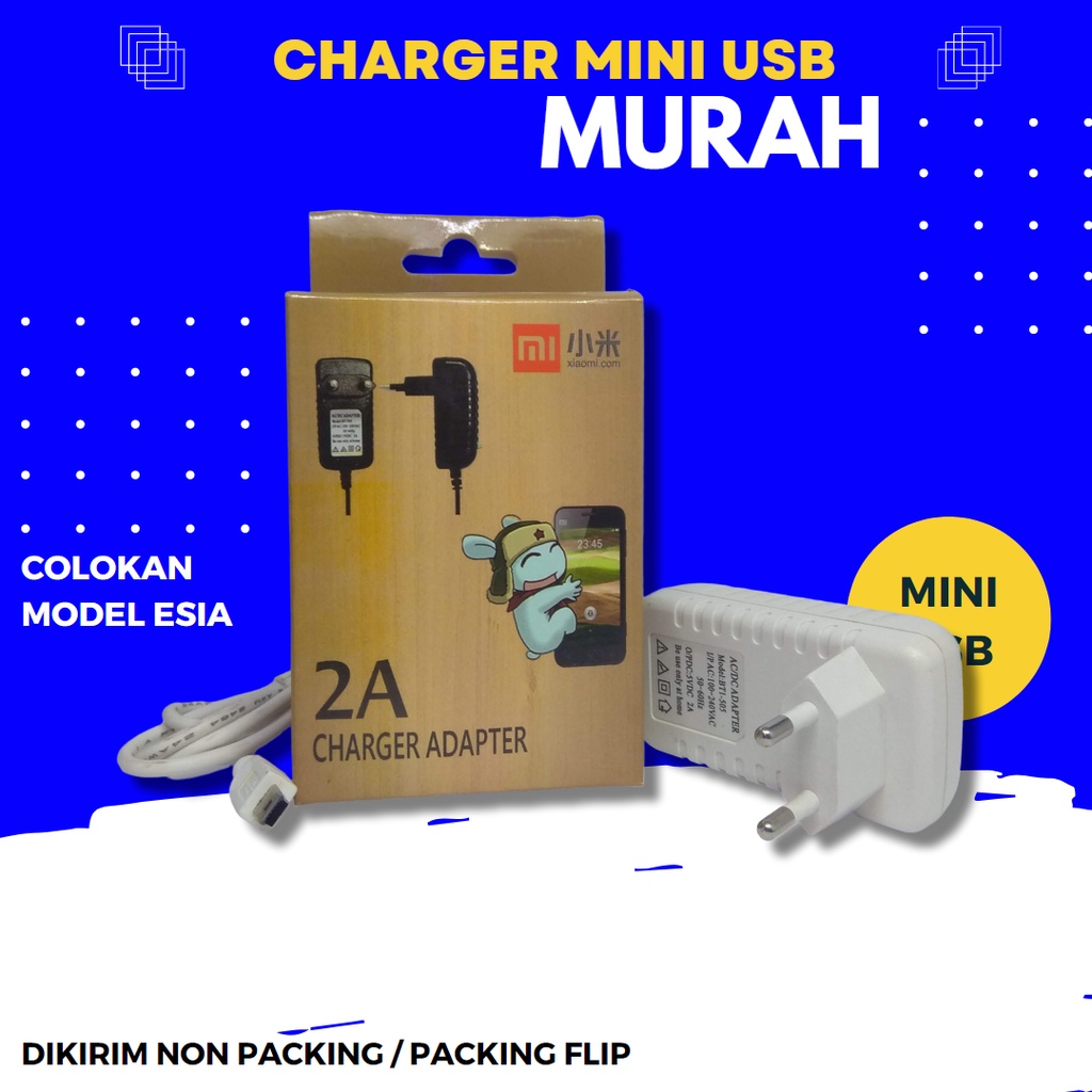 Charger Murah Mini USB BT1-505 Charger Colokan Esisa / Colokan Blackberry Lama Charger Handphone Universal for Android