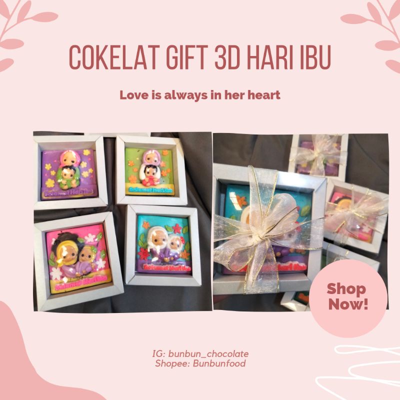 

Cokelat Gift 3D Hari Ibu