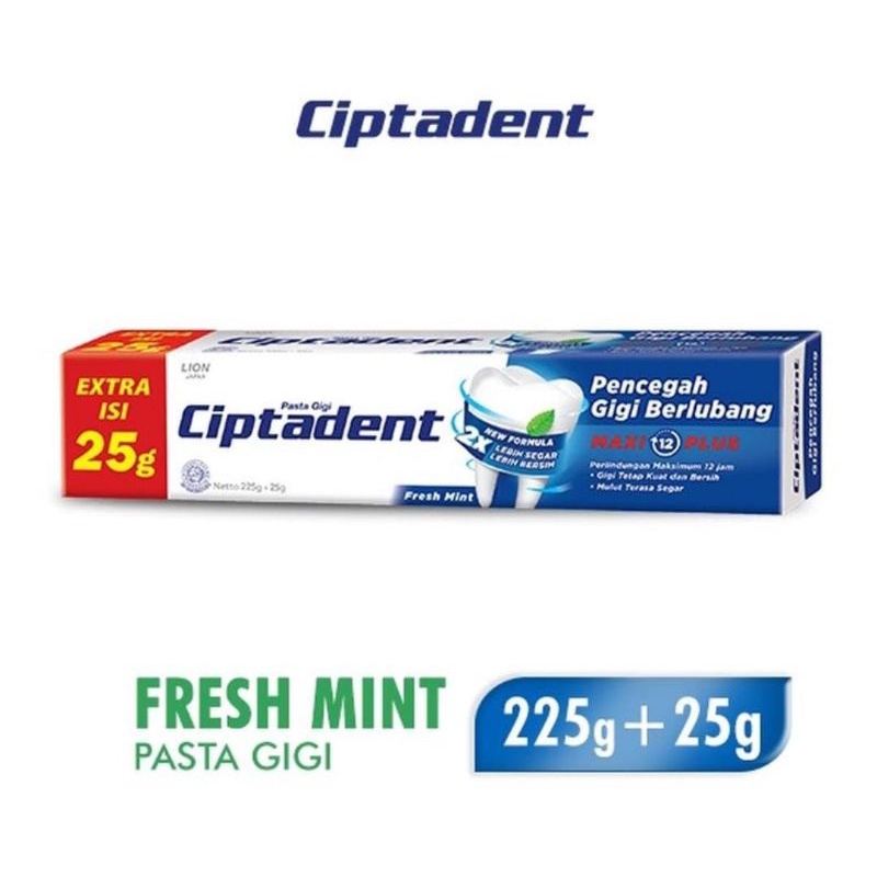 Ciptadent pasta gigi 225+25gram