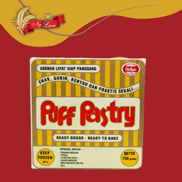

STELLA Puff Pastry Instant / Ready Dough 750 gram (GOJEK/GRAB ONLY)