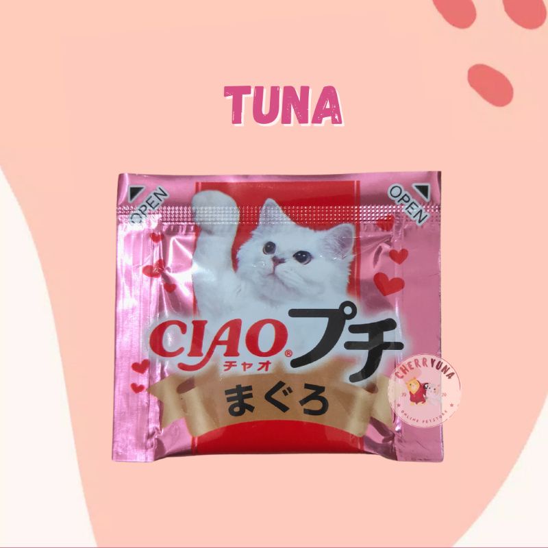 CIAO CAT SNACK 8GR | SNACK KUCING MAKANAN KUCING RASA TUNA, BONITO, CHICKEN