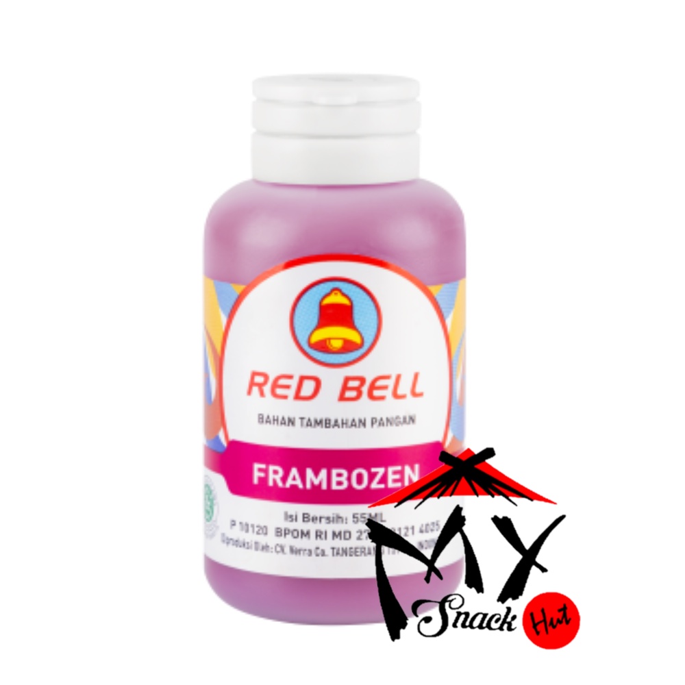 RED BELL PASTA FRAMBOZEN 55ML - RED BEL PERISA SIRUP FRAMBOSEN ES BUAH REDBEL PERASA RASPBERRY HALAL