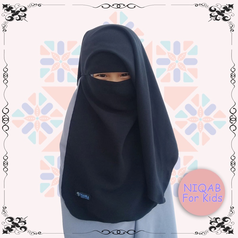 Alsyahra Exclusive Niqab Yaman Anak Platinum Wolfis