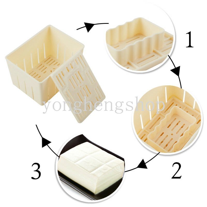 Diy Tofu Press Mould Maker Alat Pembuat Cetakan Tahu Homemade Kotak Alat Pembuat Tahu Kulit Kedelai Dapur Gadget