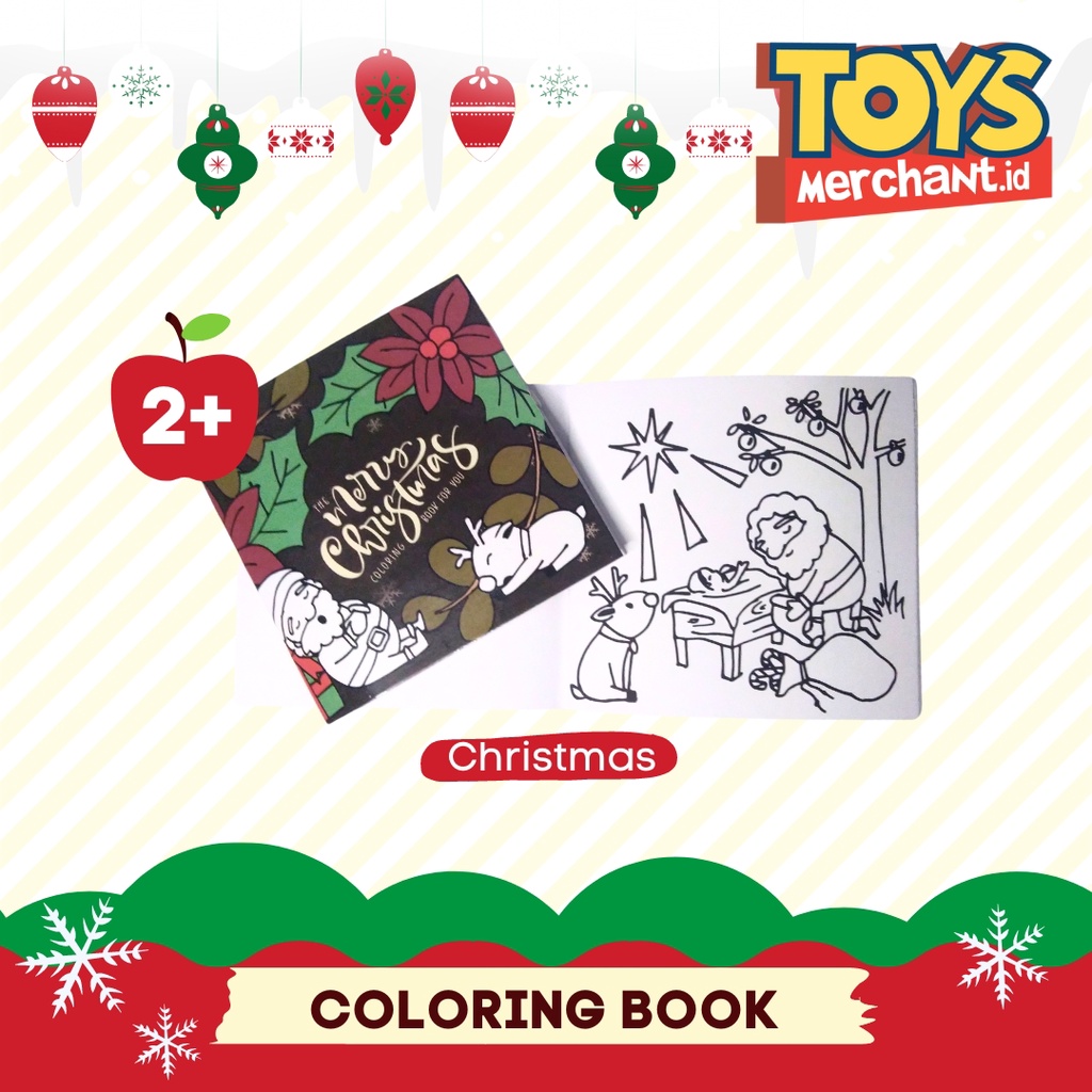 

Christmas Coloring Book Activity / Buku Mewarnai Anak Hadiah Natal