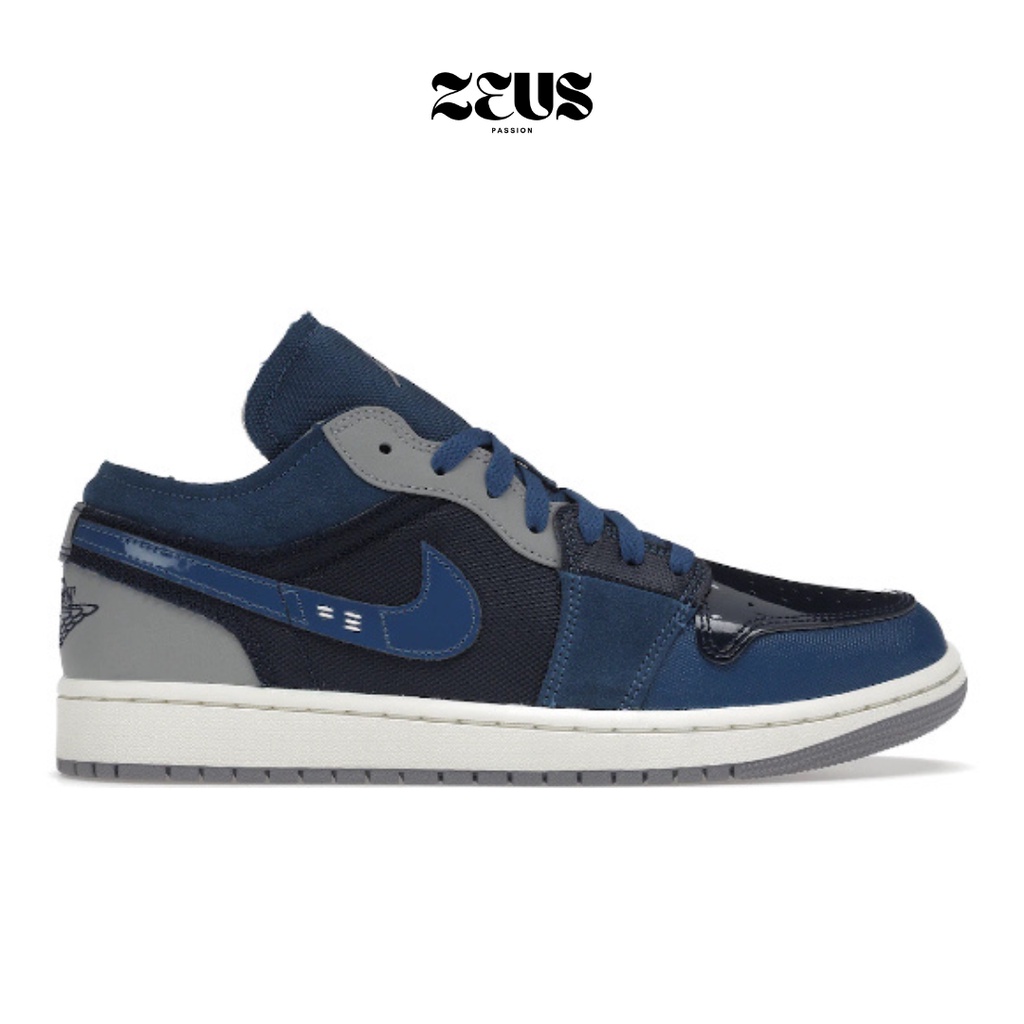 NIKE AIR JORDAN 1 LOW SE CRAFT INSIDE OUT OBSIDIAN FRENCH BLUE ORIGINAL