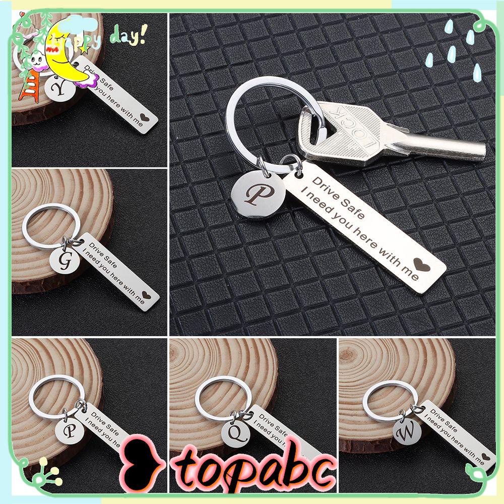 Top Drive Aman Gantungan Kunci Ulang Tahun Stainless Steel Handbag Aksesoris Pasangan Dekorasi Hadiah Kekasih