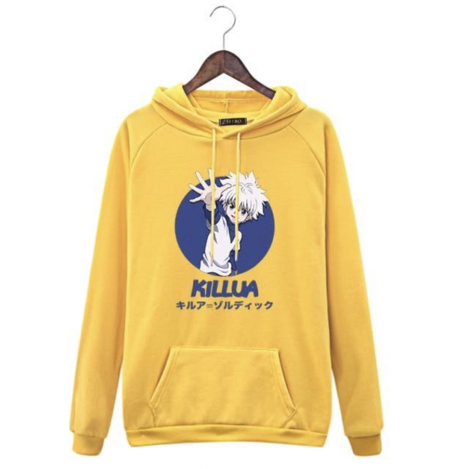 KILLUA AND GON HAND Jumper Hoodie II Sweater Hoodie II Sweter Oblong Topi Sz M - XL ( Pria &amp; Wanita / Anak &amp; Dewasa )