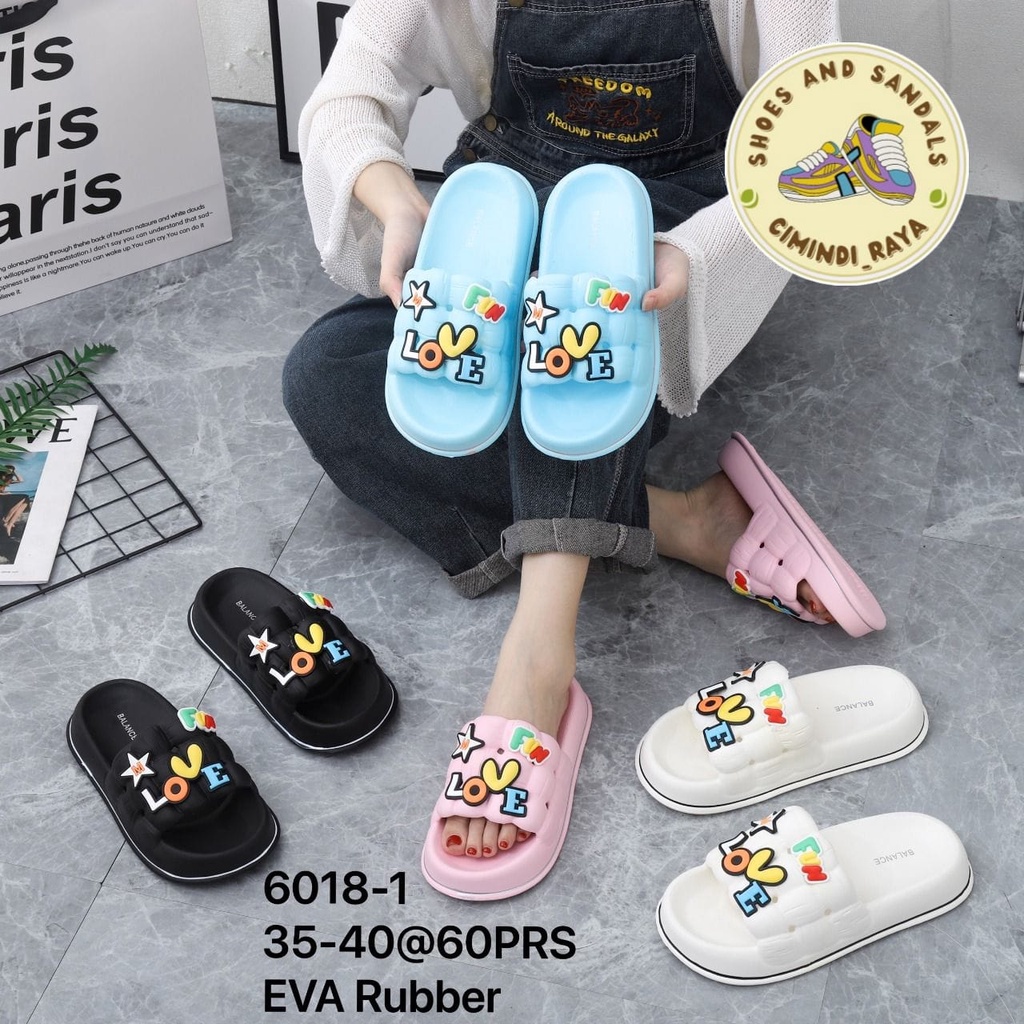 SANDAL SELOP BANTAL  WANITA TERLARIS DAN TERMURAH 6018-1 (35-40)SANDAL WANITA TERBARU