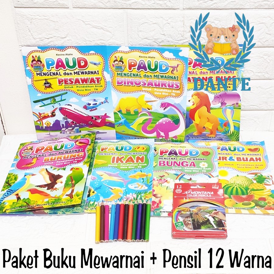 

Paket Buku Mewarnai Dan Pensil 12 Warna
