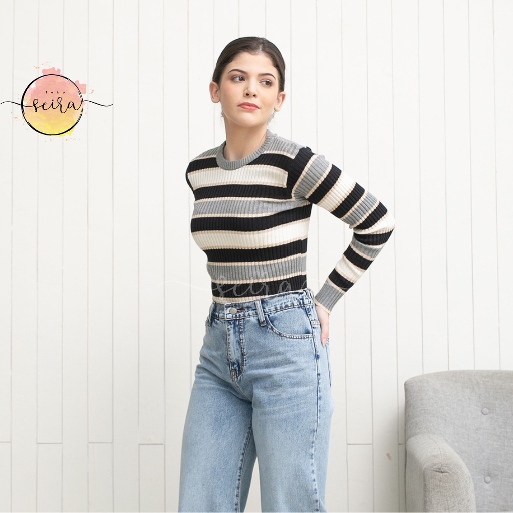 [BISA COD] Bica Knit Inner Sweater Wanita / Atasan Wanita Rajut